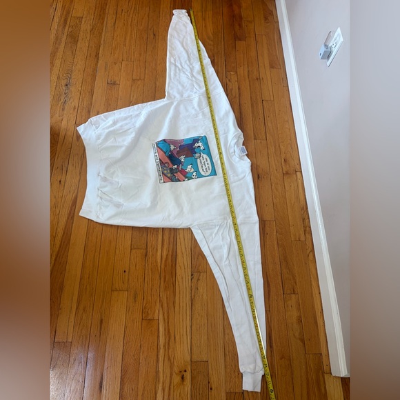 Vintage 90s Hanes Hellfire & Dalmations Graphic Crewneck Sweatshirt Sweatshirt - Picture 10 of 12